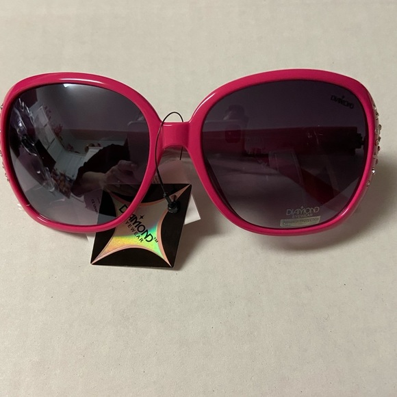 2 for $30 pink sunglasses with rhinestones - Picture 1 of 2